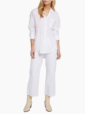 7 For All Mankind Alexa Stretch Crop Raw Hem Jeans Size 28